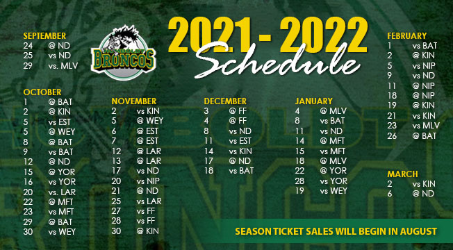 broncos schedule 2021