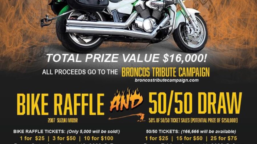 Enter to win the 2017-18 Humboldt Broncos Memorial Bike