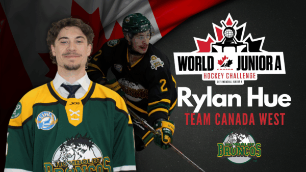 Broncos’ Rylan Hue Selected to Team Canada West for 2025 World Junior A Challenge