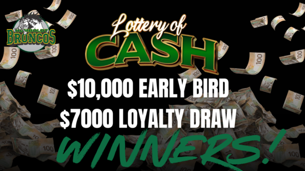 Early Bird and Loyalty Winners Announced in Humboldt Broncos Lottery of Cash